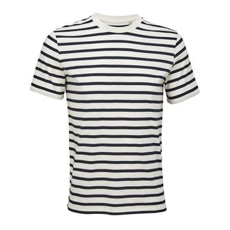 Russell Athletic Mens Authentic Pique Polo Shirt (Off White/Navy) - Size X-Large