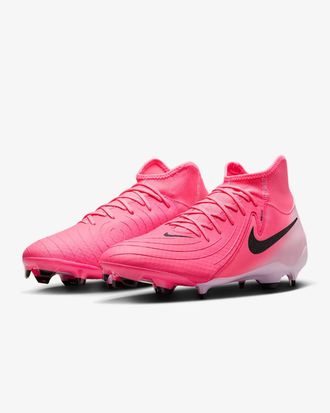 Nike Phantom Luna 2 Academy FD6725-600 Mens Pink FG/MG Football Boots RHS8258