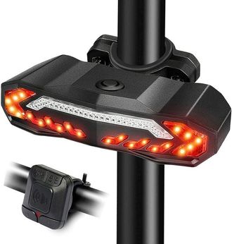 OEM Luz Trasera Impermeable Para Bicicleta Con Control Remoto, Luz Trasera Ultrabrillante Para Bicicleta, Luz Trasera Recargable Por Usb Con Intermitente 