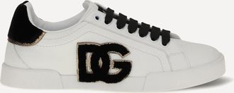 Dolce & Gabbana Sneakers in pelle con logo Woman 38.5