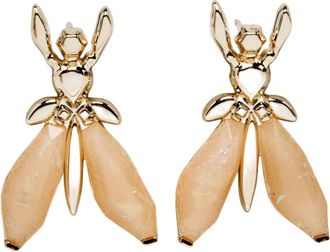 Patrizia Pepe Orecchini Mini Precious Fly - - Accessories - Donna - Marrone - ONE SIZE
