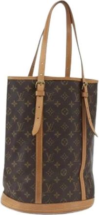 Louis Vuitton Pre-owned Bucket Bags, female, Brown, Size: ONE SIZE Pre-owned Bucket GM