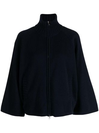 Pringle Of Scotland high-neck zip-up cardigan - Blue