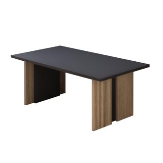 Hanah Home Tavolino In Legno ravello - 90 X 50 X 40 Cm - Grigio Antracite