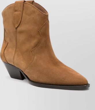 Isabel Marant suede leather cowboy boots