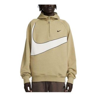 Nike Swoosh 1/2-zip Fleece Hoodie Neutral Olive light Bone DX0566-276