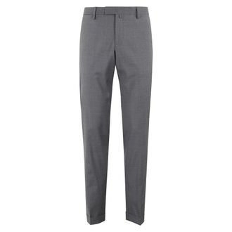 BRIGLIA 1949 Heren, Broeken, Grijs, Maat: 2XL Wol