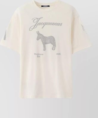 Jacquemus embroidered cotton t-shirt