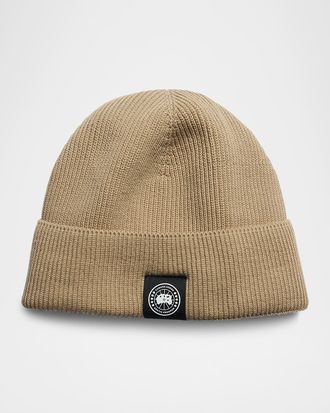 Canada Goose Men & apos;s Rib-Knit Cotton Beanie