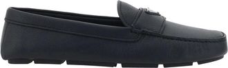 Prada Leather Loafers with Rubber Sole