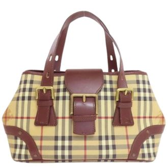Burberry Pre-owned Handbags, female, Beige, Size: ONE SIZE Pre-owned Vintage Handbag