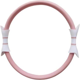 No Brand Aro De Pilates - Aro De Fitness - Entrenamiento De Fuerza - Dise&ntilde;o Antideslizante - 38 Cm De Di&aacute;metro - Rosa