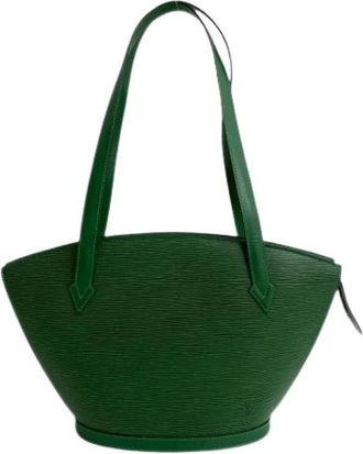 Louis Vuitton Pre-owned Bucket Bags, female, Green, Size: ONE SIZE Pre-owned Leather louis-vuitton-bags