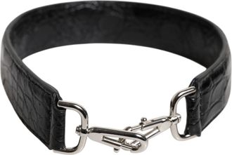 Dolce & Gabbana Black Alligator Leather Bag Shoulder Womens Strap