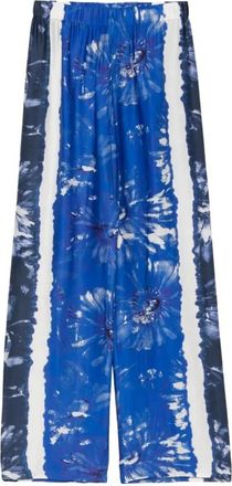 Ermanno Scervino Bloemenprint broek - Dames - Wijde Broeken - Veelkleurig - XS - Broeken