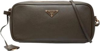 Prada Pre-owned Cross Body Bags, female, Brown, Size: ONE SIZE Pre-owned Vintage Cross Body Bag