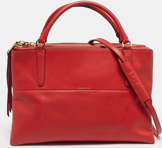Coach Red Leather Borough Tote