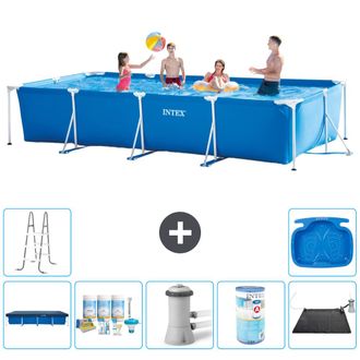 Intex Piscina Con Estructura Rectangular - 450x220x84 Cm - 7-piezas S30259