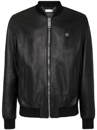 Philipp Plein Bomberjack met rits - Zwart