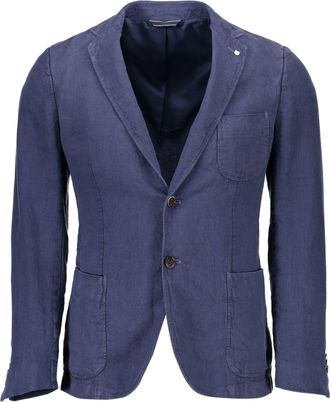 GANT Classic Linen Jacket with Buttons and Multiple Pockets