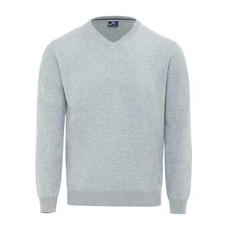 Giorgio Heren Polyester V Hals Trui (Grijze Mergel)
