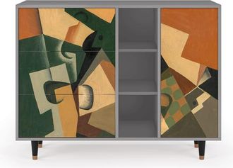 StoryZ Aparador multicolores 3 cajones y 1 puerta L 125 cm