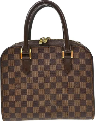 Louis Vuitton Triana Damier Brown Canvas Handbag (Pre-Owned)