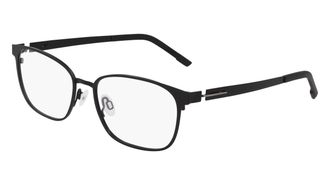 Flexon Demo With Dark Grey Magnetic Clip-On Rectangular Unisex Eyeglasses FLX1008MAG-SET 002 56