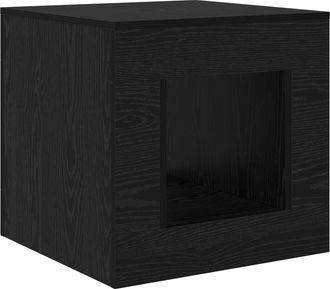 vidaXL Mesa De Centro Roble Negro 51.5 X 50 X 50 Cm Vidaxl