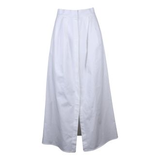 Max Mara Dames, Rokken, Wit, Maat: XS Katoen