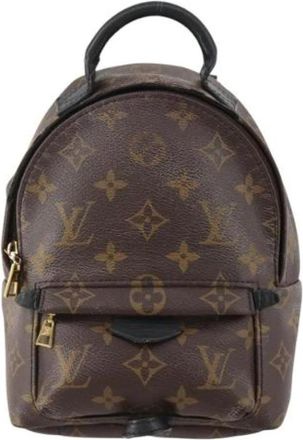 Louis Vuitton Pre-owned Canvas Backpack - Dames - Vintage Rugzakken - Bruin - ONE Size - Vintage