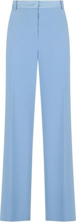 Alberta Ferretti Elastic Light Pants - Dames - Wijde Broeken - Blauw - L - Broeken
