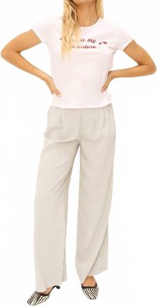 Bloomingdale's Wine Is My Valentine Graphic Top In Cosmo Pink