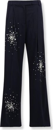 Des_Phemmes Wide-Leg Tailored Suit Pants With Smooth Finish