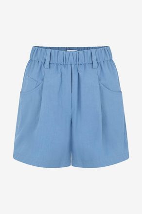 Brunello Cucinelli Popelineshorts Shiny Tab