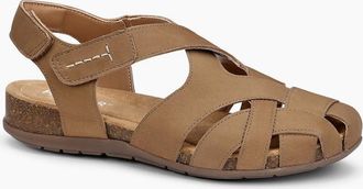 Hotter Womens Carpa Womens Wide Fit Sandals - Brown - Size: 7.5