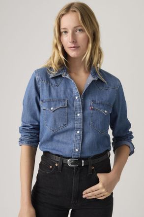 Levi's Camisa The Ultimate Western - Mujer - XS - Azul / Mighty Fine