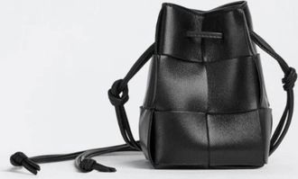 Bottega Veneta Mini Intreccio Leather Bucket Bag