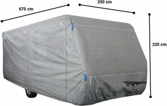 Garden Pleasure Telone per caravan di alta qualit&agrave;, gr. Copertura protettiva impregnata xl pp non tessuto