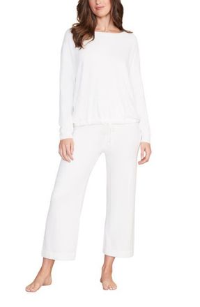 Barefoot Dreams CozyChic Ultra Lite Lounge Pullover in Pearl at Nordstrom, Size X-Large