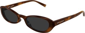Saint Laurent SUE Zonnebril - unisex - Accessoires - Bruin - Maat: 51 MM