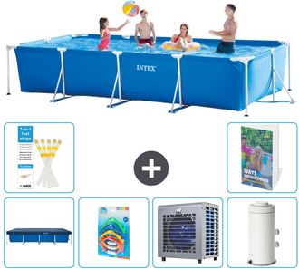 Intex Piscina Con Estructura Rectangular - 450x220x84 Cm - 7-piezas S164