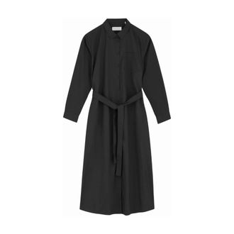 Skall Studio Shirt Dresses, female, Black, Size: XS Leigh Shirtdress