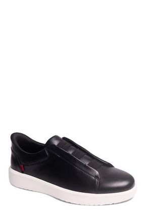 Marc Joseph New York Allen Street Hands Free Technology Lightweight Leather Sneaker in Black Napa Leather at Nordstrom, Size 10.5