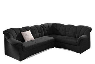 Domo Collection Ecksofa »Papenburg B/T/H: 242/190/84 cm L-Form« wahlweise mit Bettfunktion, Langer Schenkel links oder rechts