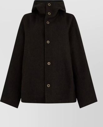 Uma Wang hooded button jacket