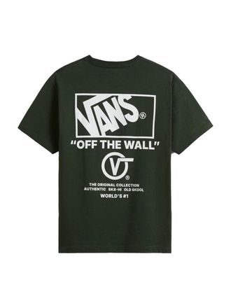 Vans Logo-Print Cotton T-Shirt - Green