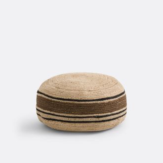 La Redoute Interieurs Poef in gevlochten jute, Tahani