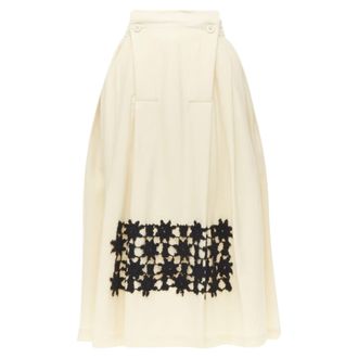 Comme Des Gar&ccedil;ons Comme des Garcons lattice lace flared skirt