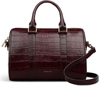 Radley London Noble Alley - Faux Croc Medium Ziptop Satchel Bag